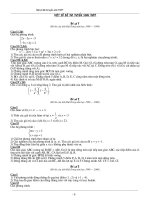 De thi vao lop 10 cac nam