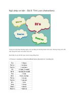 Ngữ pháp cơ bản – bài 8 tỉnh lược (astractions) 