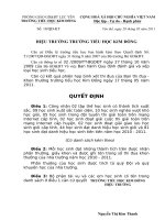 QĐ ken thưởng học sinh năm học 2010 2011