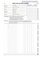 Phieu Tra loi thi TN