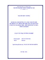 đánh giá ảnh hưởng của việc chuyển đổi hệ thống cây trồng đến hiệu quả sử dụng đất canh tác giai đoạn 2006  2010 tại huyện vụ bản  tỉnh nam định