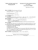 đề thi toán 9 vào 10 hay