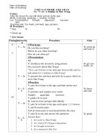 giáo án tiếng anh 7 unit 9