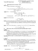 Đề thi thử lần 3 THPT Quảng Xương 2