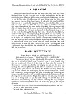 Sáng kiến kinh nghiệm môn Hóa học