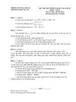 ĐÊ  ĐAP AN  THI THU LOP 10 AU CO  NHA TRANG