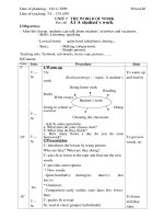 giáo án tiếng anh 7 unit 7