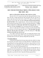 Báo cáo thành tích Công đoàn