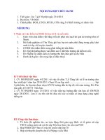 NỘI DUNG HỌP CHỨC DANH NGÀY 23/5/2011