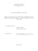 phân tích tác động của chính sách thuế đối với phát triển thị trường lao độngnhững vấn đề đặt ra cho việt nam