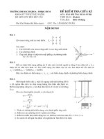 ĐỀ KIỂM TRA GIỮA kỳ môn đàn hồi ỨNG DỤNG PTHH