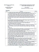 HDC đề HSG cấp tỉnh môn Địa lí 12 năm 2011