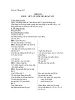 Giáo án tiếng việt 5 tuần 16 bài chính tả nghe,viết về ngôi nhà đang xây 