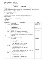 Giáo án tiếng anh 7 Unit 1