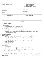 De khao sat HK II mon toan 7