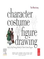 Character costume figure drawing