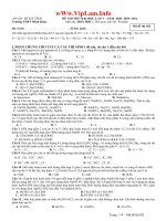 Đề thi thử ĐH THPT Minh Khai có đáp án