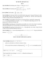 Bộ đề thi thử môn toán kỳ thi THPT quốc gia 2016 có giải chi tiết