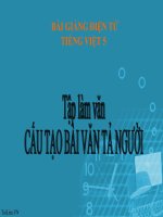 Bài giảng tiếng việt 5 tuần 12 bài tập làm văn   cấu tạo của bài văn tả người 