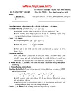 Đề thi TN THPT đáp án chi tiết 22/5/2011