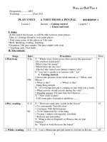 Giáo án tiếng anh 9 tiết 1