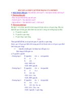 Bài tập lai một cặp tính trạng của Menden