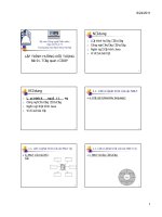 LẬP TRÌNH HƯỚNG đối TƯỢNG   bài 01 TỔNG QUAN về OOP