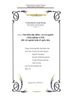 tiểu luận quản trị tác nghiệp đề tài tìm hiểu đặc điểm, vai trò ngành công   nghiệp cơ khí đối với ngành kinh tế quốc dân 