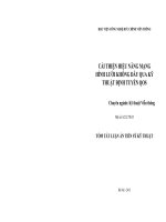 Cải thiện hiệu năng mạng hình lưới không dây qua kỹ thuật định tuyến qos (TT) 