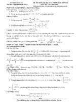 Đề thi thử lần 3 thanh chương 1 nghệ an