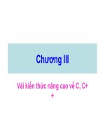 CHƯƠNG 3 vài KIẾN THỨC NÂNG CAO về c, c++ 