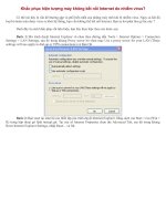 Khắc phục hiện tượng máy không kết nối Internet do nhiễm virus