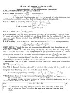 de thi DH CD  co dap an