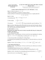 3 đề thi thử tốt nghiệp THPT Môn Toán
