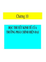 chương 10 học thuyết kinh tế của trường phái chính hiện đại 