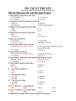 ÔN tập lý THUYẾT TIN học