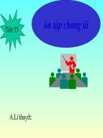 Tiết 55  Hình học 9   Ôn tập chương III