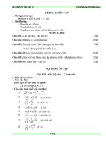 ĐỀ CƯƠNG ÔN TẬP VÀO 10 MÔN TOÁN (Sinh hoat CD cum 20 5 2011)