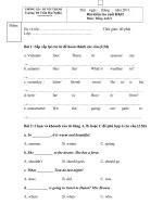 Đề thi ckII Tiếng Anh 5