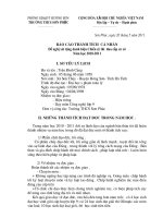 BÁO CÁO THÀNH TÍCH CÁ NHÂN