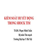 Vai trò của điều trị thuốc để tối ưu huyết động   lựa chọn thuốc vận mạch và bù dịch