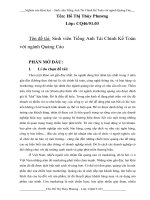 Sinh viên tiếng anh tài chính kế toán với ngành quảng cáo