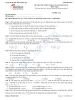 Đề thi thử môn vật lí số 19 MClass 