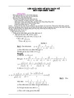 Cac dang toan on thi vao 10 (co dap an)