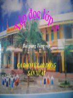 Bài giảng tiếng việt 5 tuần 17 bài tập đọc   ca dao về lao động sản xuất6 