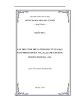 Cấu trúc tinh thể và tính chất từ của hạt nano pherit spinen niy0,1fe1,9o4 chế tạo bằng phương pháp sol  gel 
