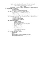 Cấu trúc đề thi vào lớp 10 THPT