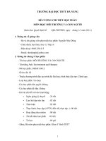 ĐỀ CƯƠNG CHI TIẾT HỌC PHẦN MÔN HỌC MÔI TRƯỜNG VÀ CON NGƯỜI