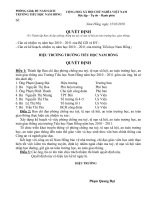 Quyết định thành lập tiểu ban phòng chống tệ nạn xã hội