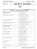 Cac dang toan chu de can thuc  theo sach on tuyen 10 DC